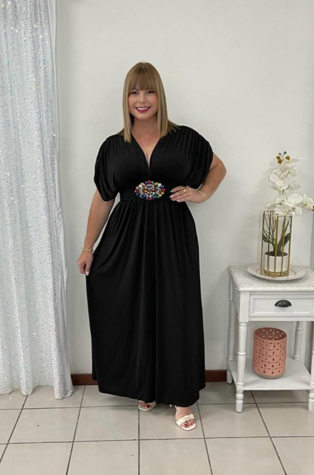 Plus Black Maxi Dress