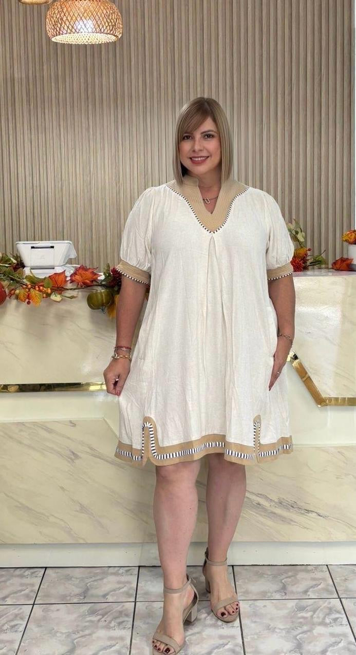 Plus shorts dress