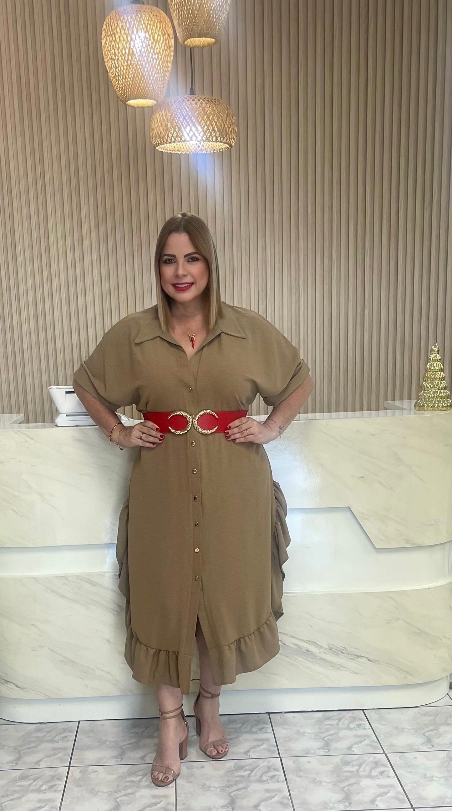 Moca long plus dress