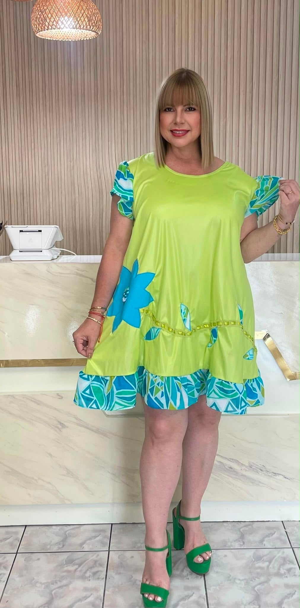 Plus shorts dress by sonia
