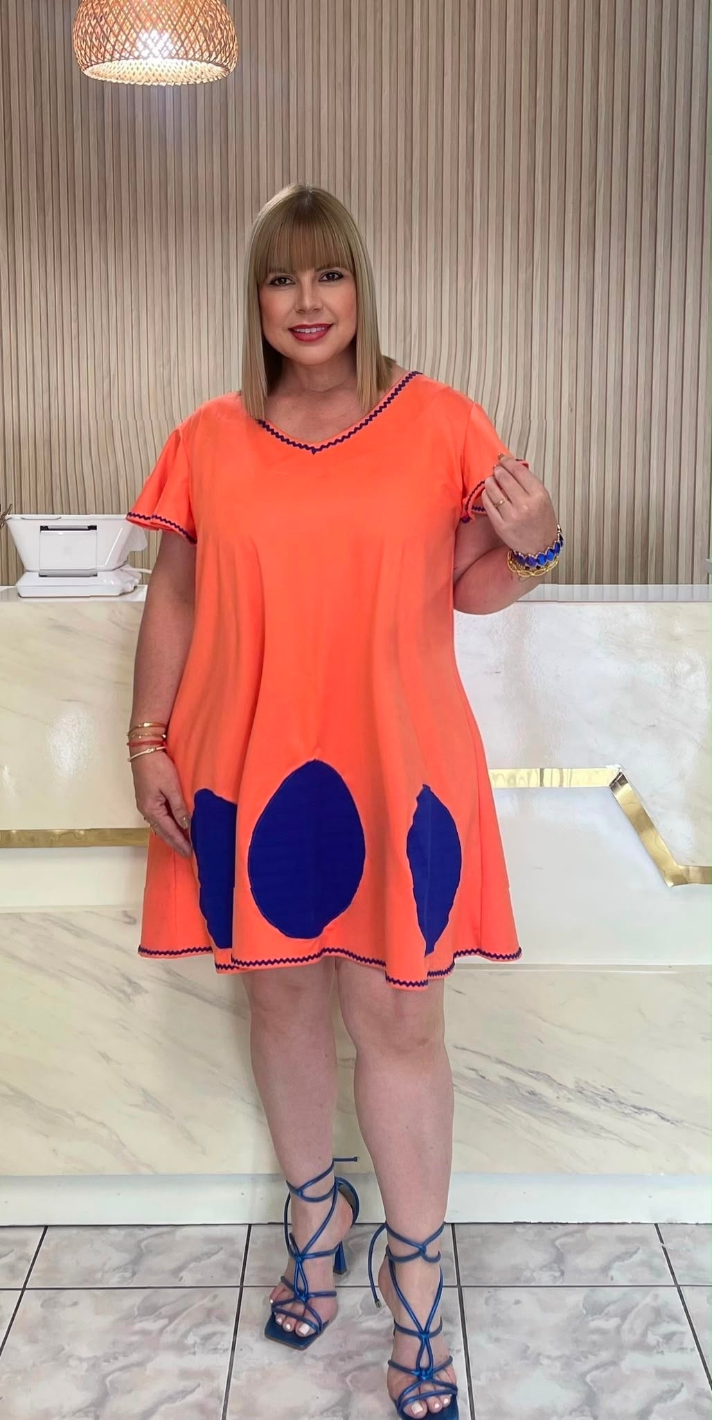 Plus shorts dress by Sonia