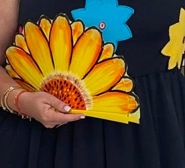 Abanicos pintados a mano