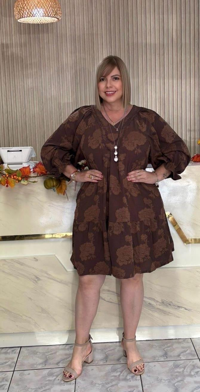 Plus shorts dress