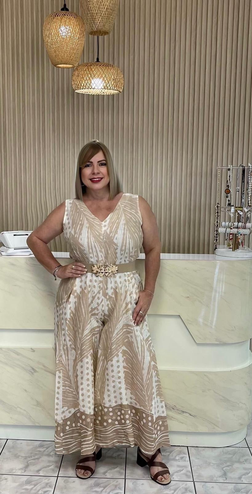 Italy plus nuts jumpsuit