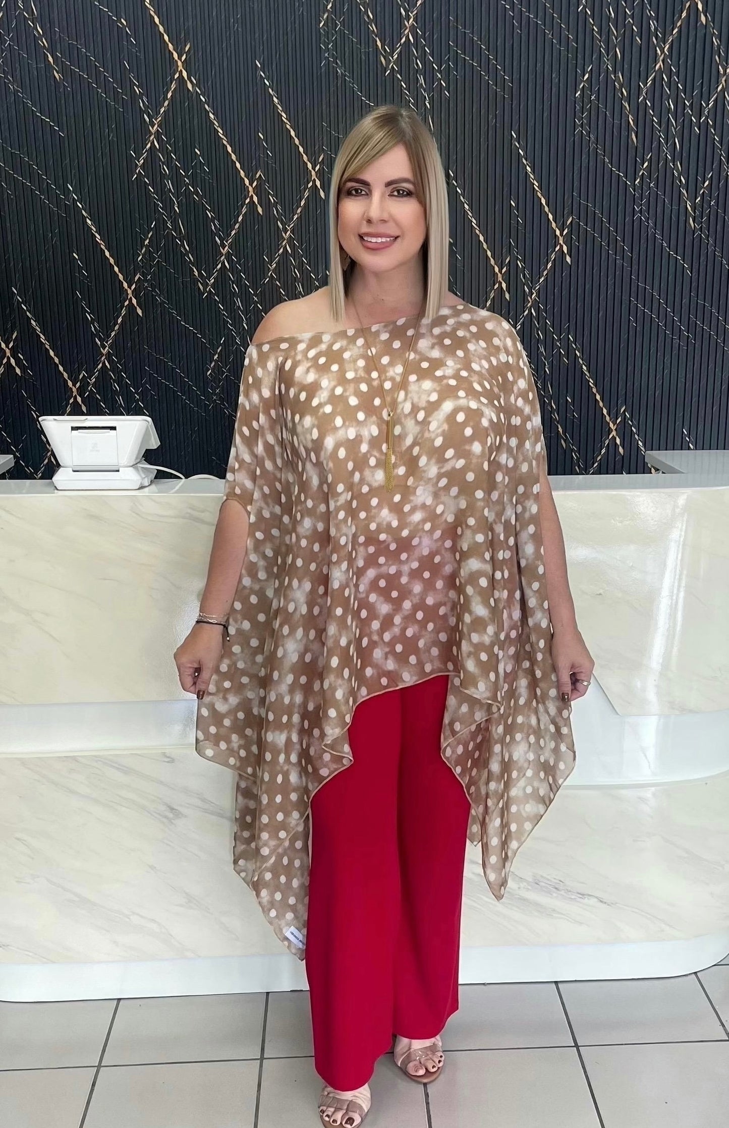 Polka dots tunic plus by Claudia