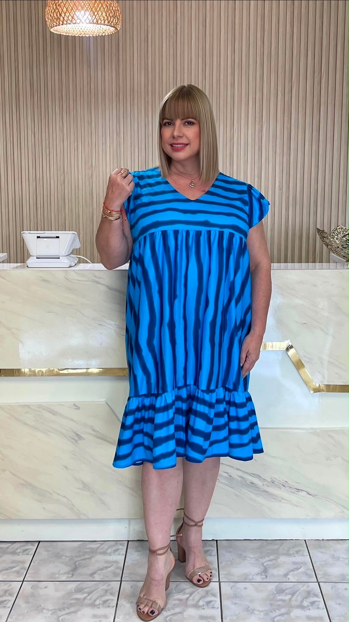 Plus shorts dress by Sonia