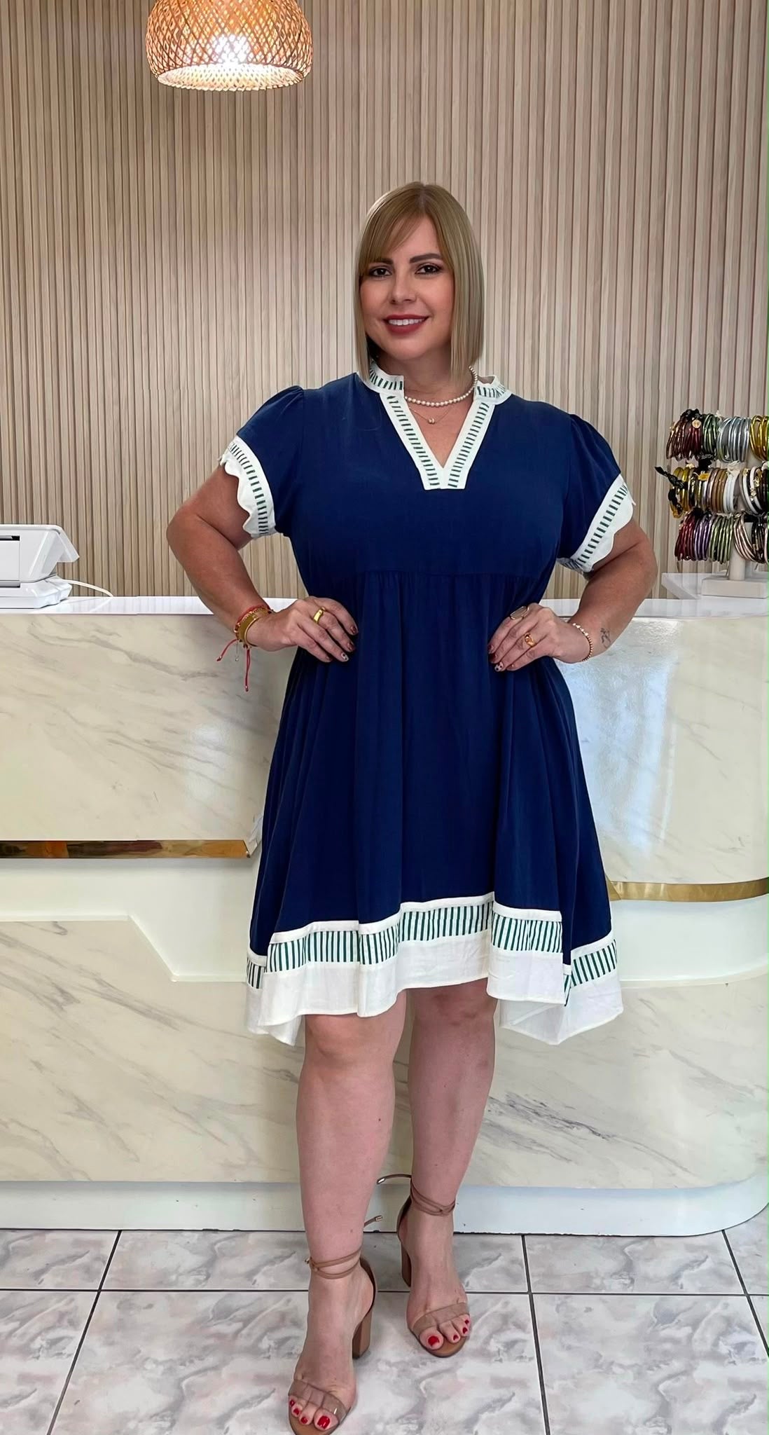 Plus midi dress