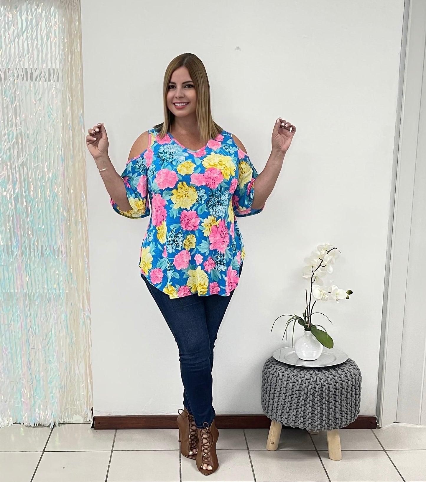Plus Flower Top