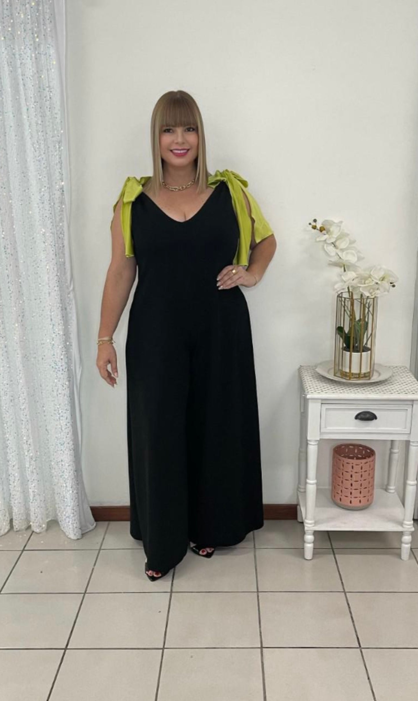 Plus Black Jumpsuit By: Claudia Orozco