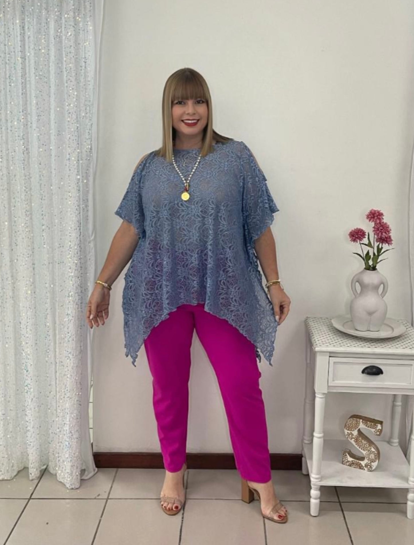 Plus Tunica Azul By: Zoraya Desing