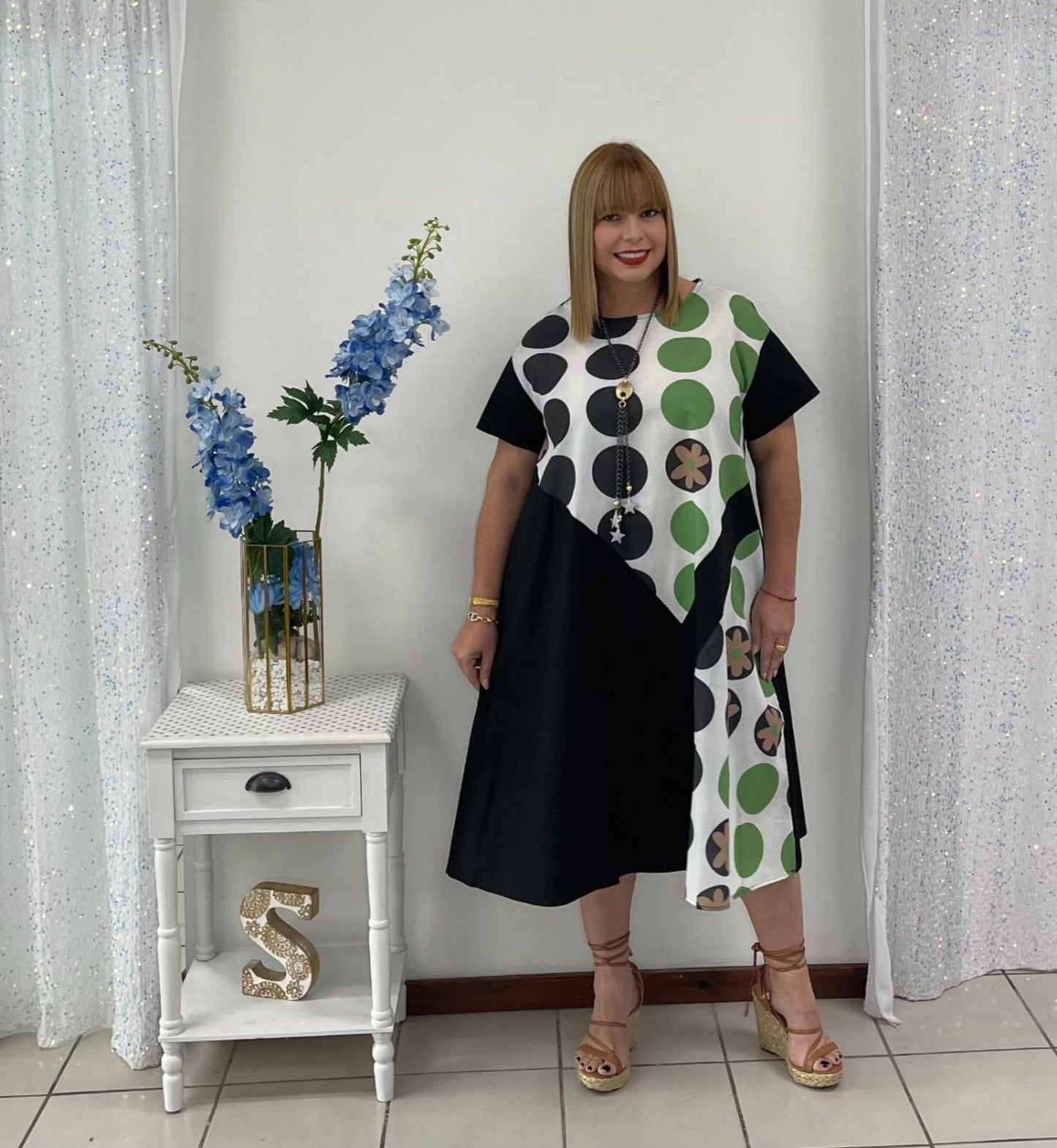 Plus Black and polka dots By: Nancy