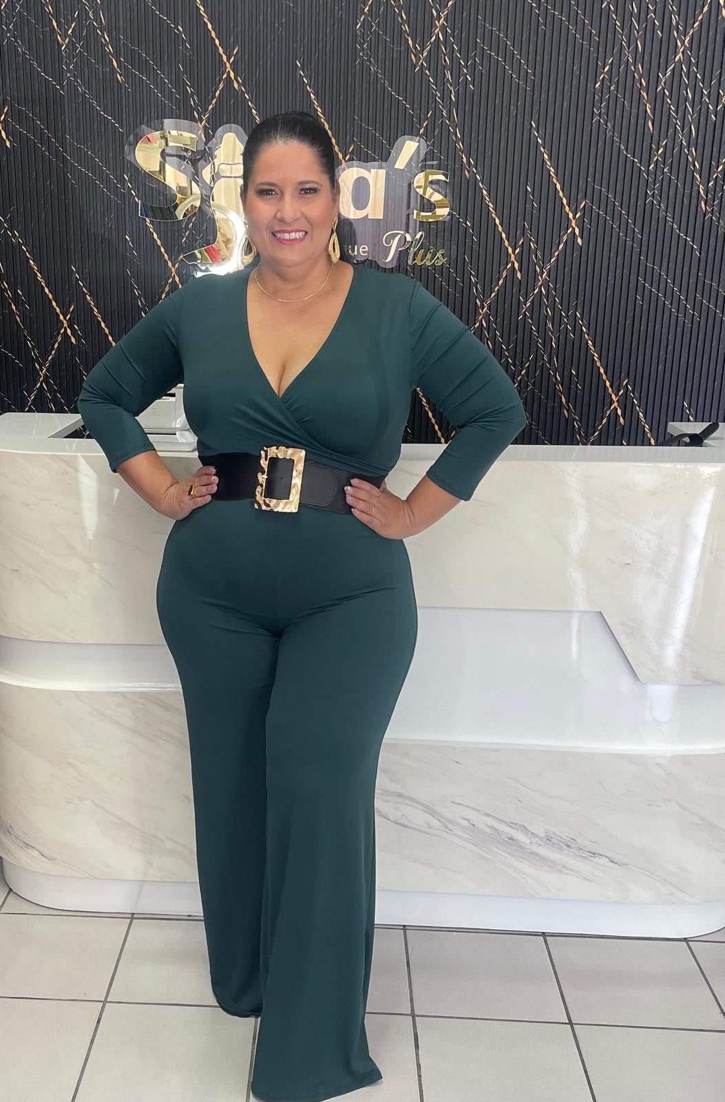 Plus Green jumpsuit