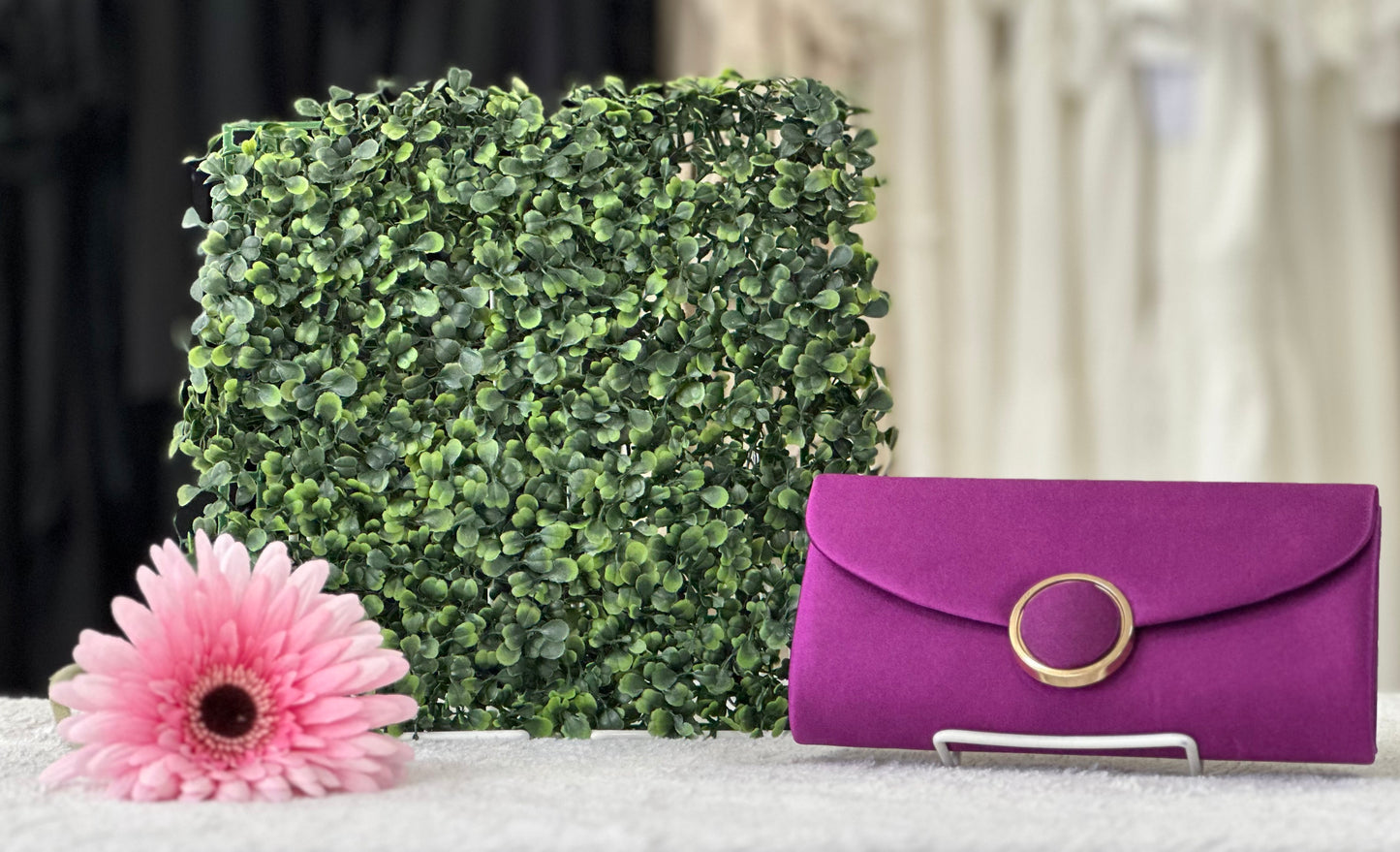 Plus magenta clutch bag