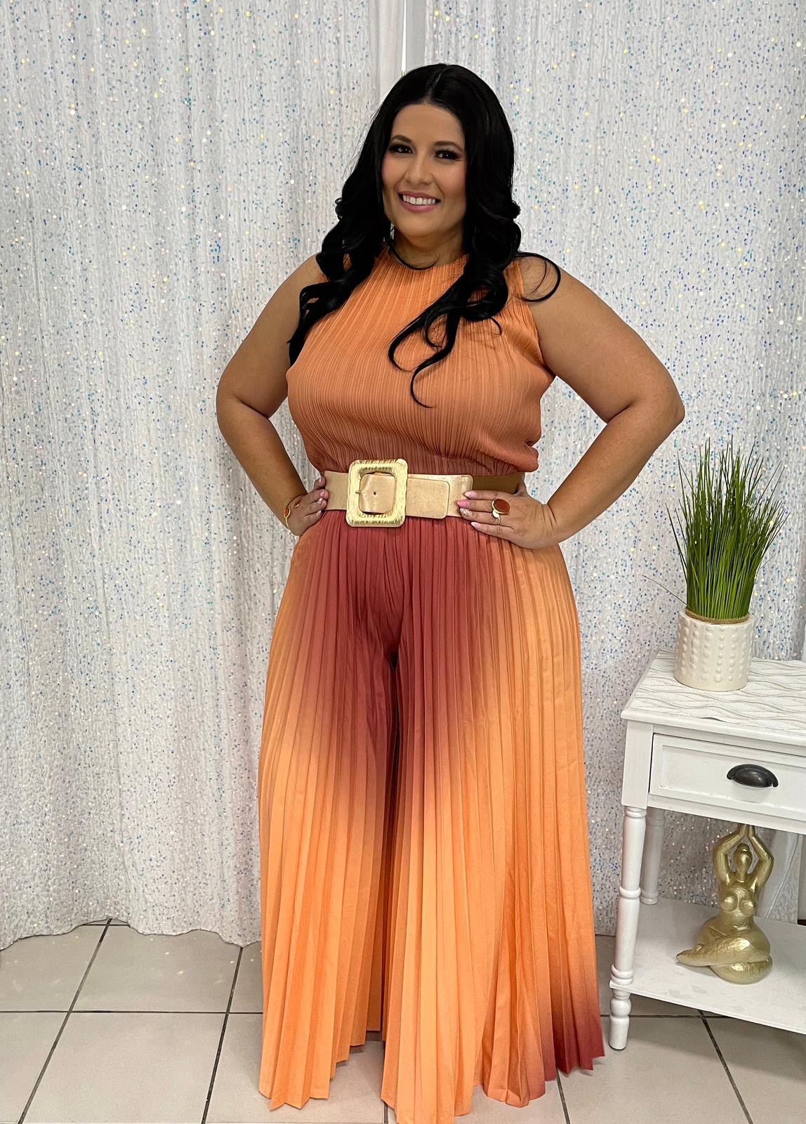 Plus orange and brown set
