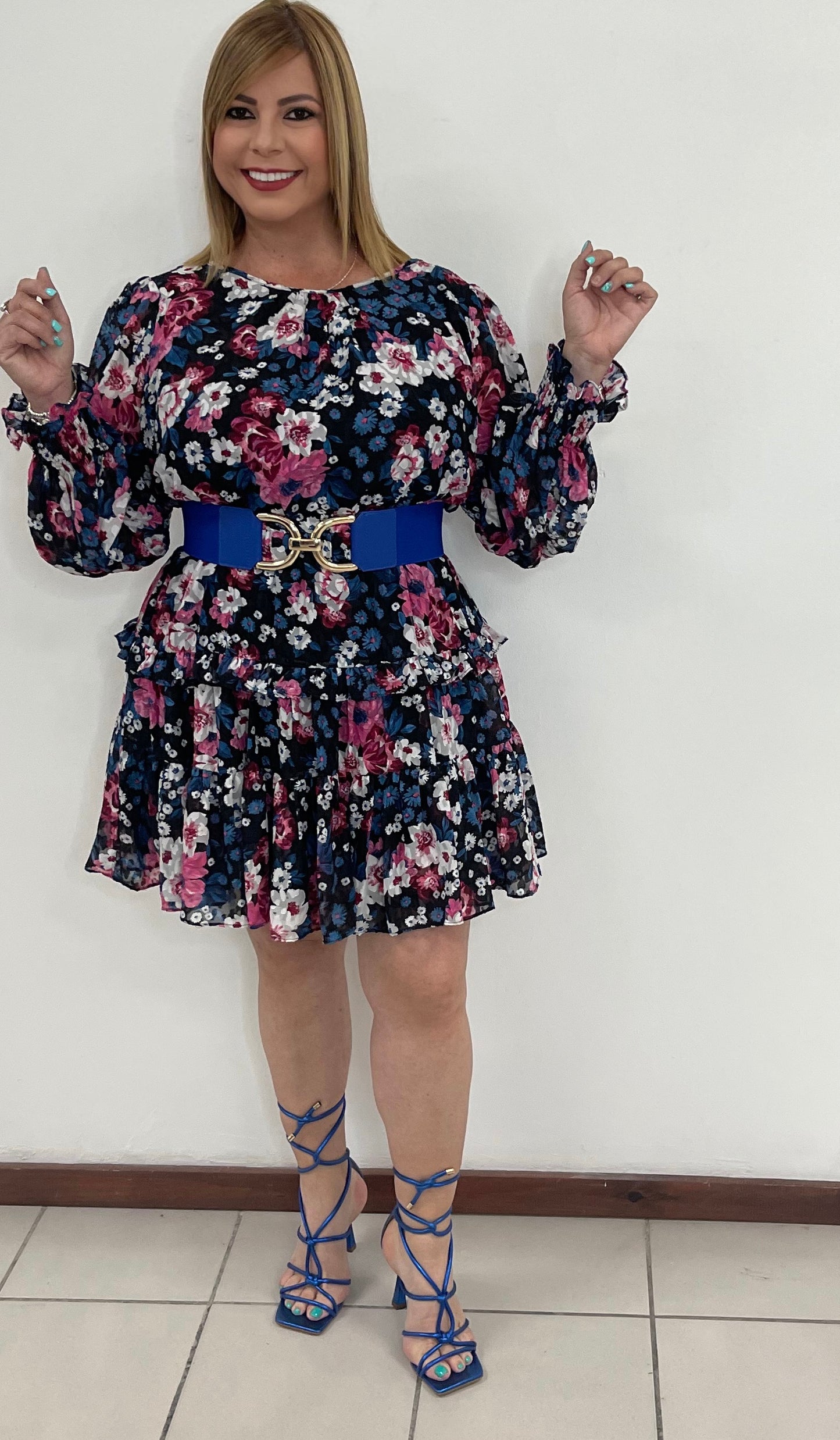 Plus Print short Dress