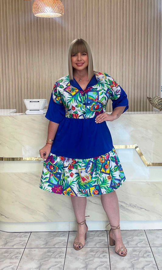 Plus shorts dress