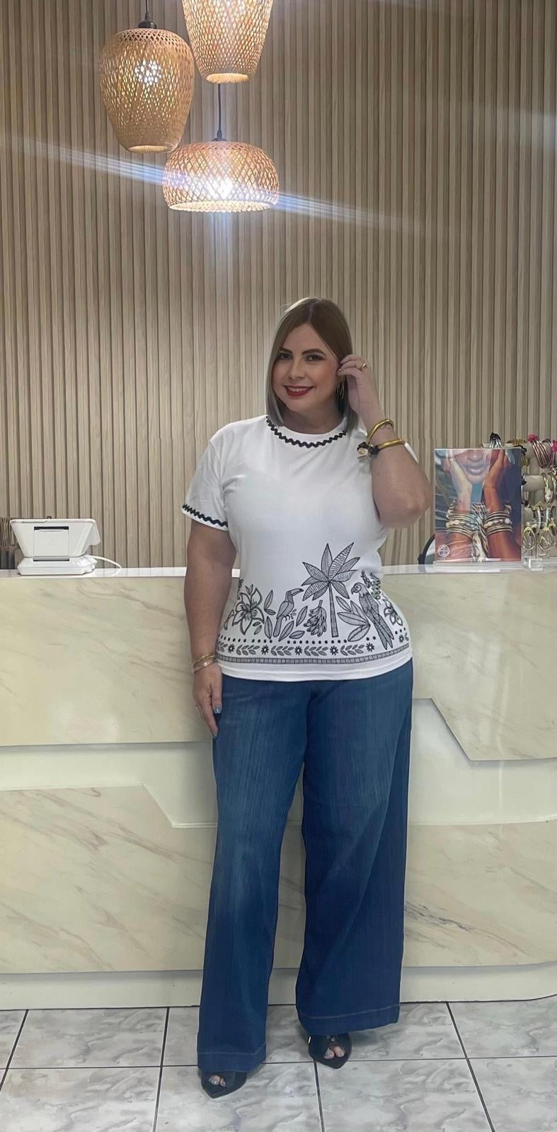 Plus top white