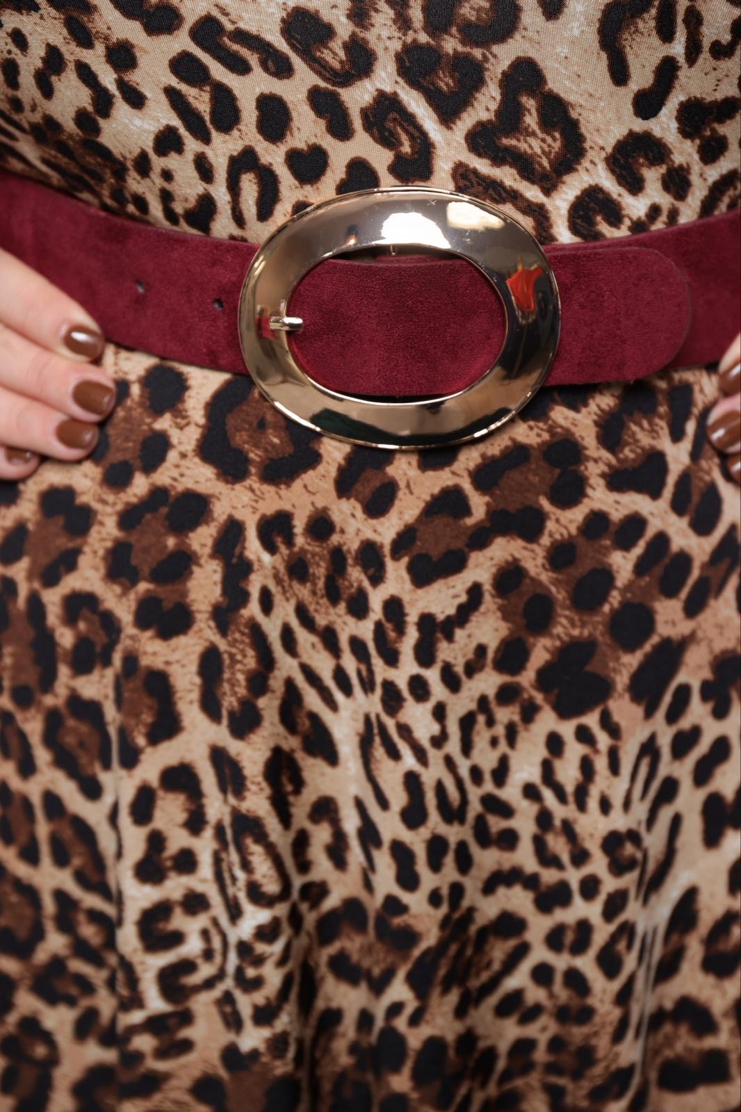 Plus maxi dress animal print