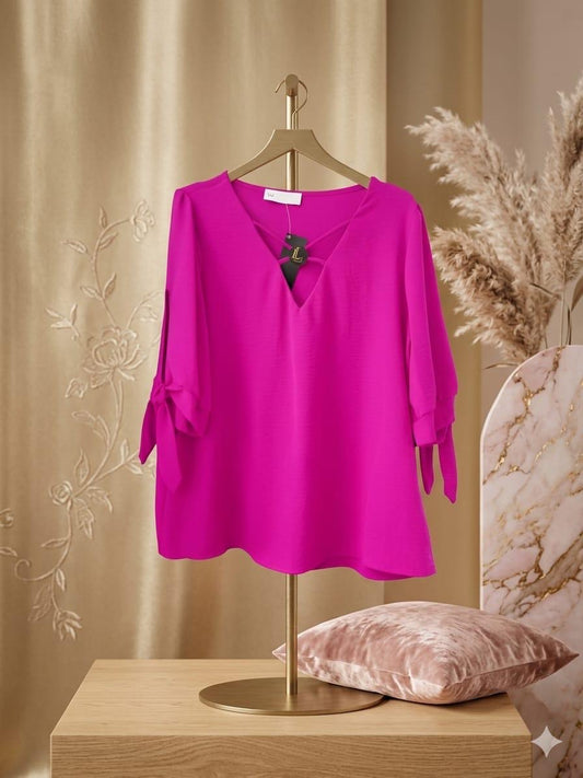 Plus top magenta