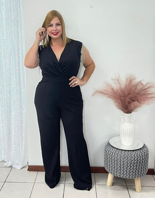 Plus black jumpsuit