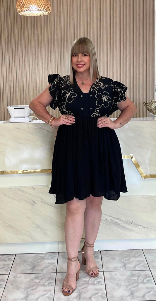 Maxi shorts dress black by sonia