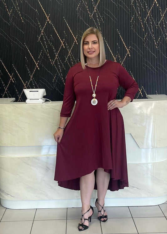Burgandy hilow by Claudia
