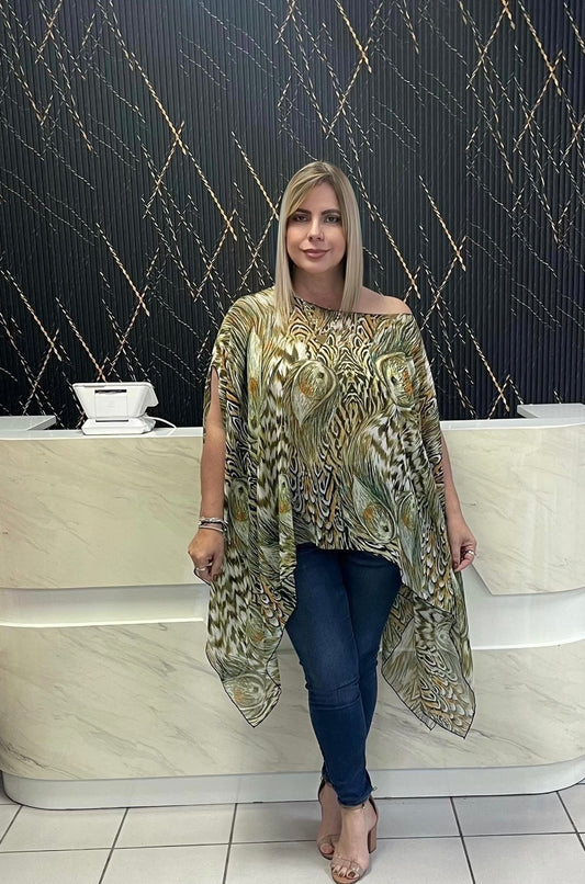 Chiffon tunic print