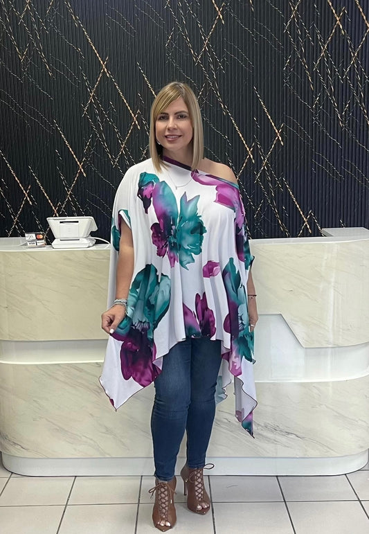 Big flowers tunic