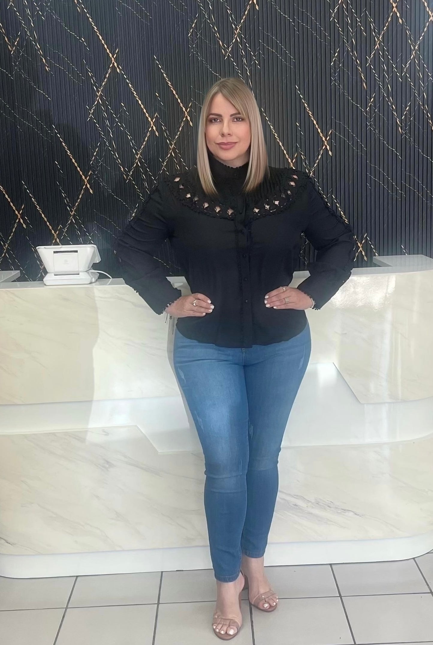 Black plus top