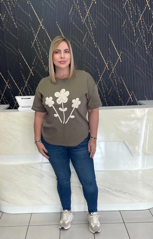 Green sage tshirt plus