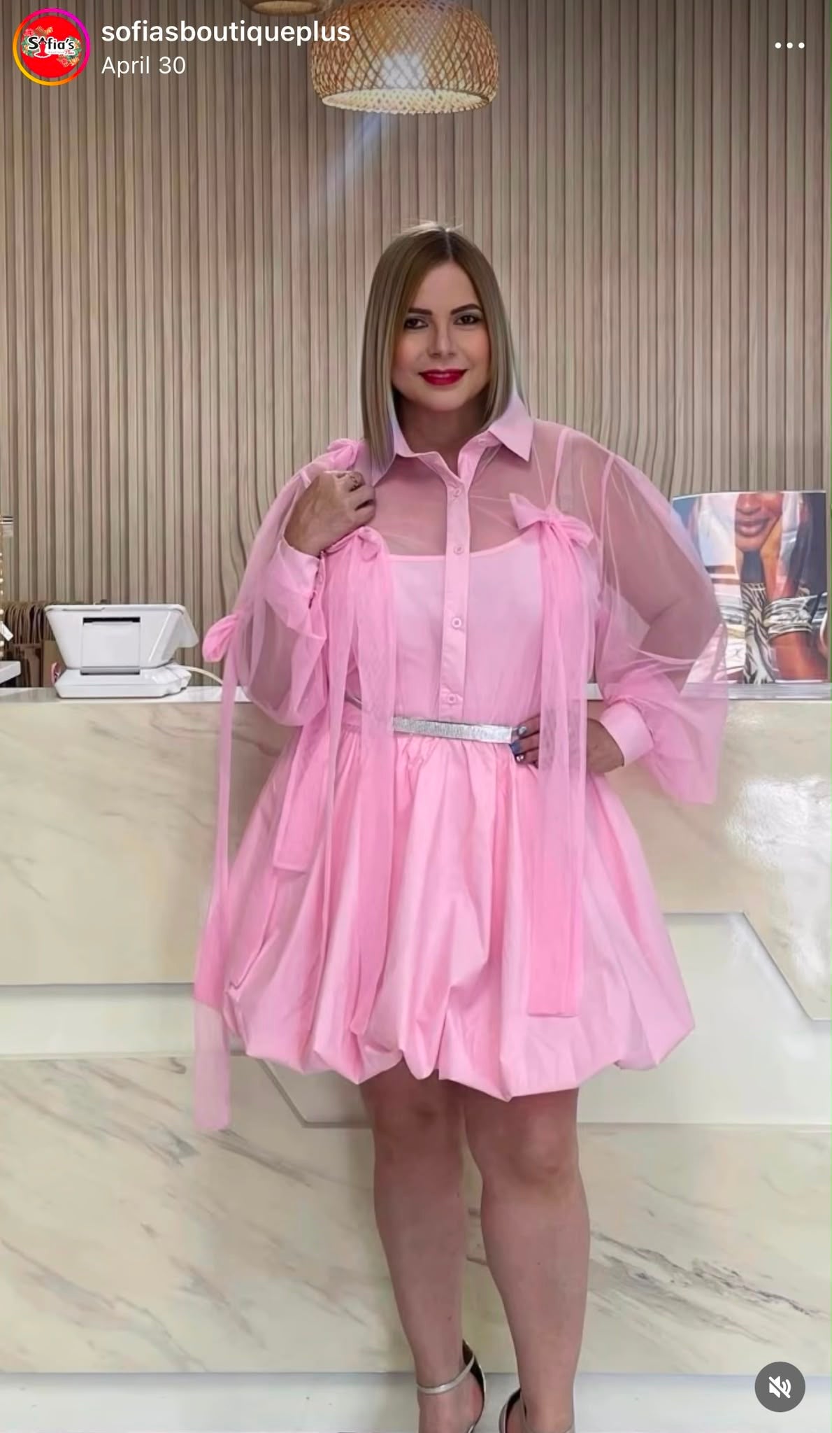Plus shorts dress