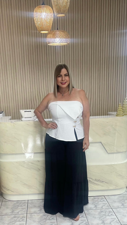 Black plus long pant