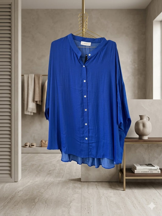 Plus top royal blue
