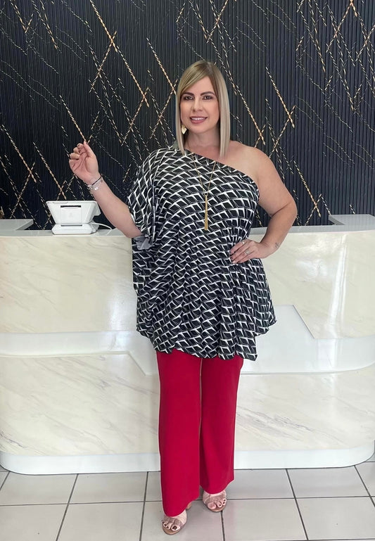 Tunic black & white by Claudia