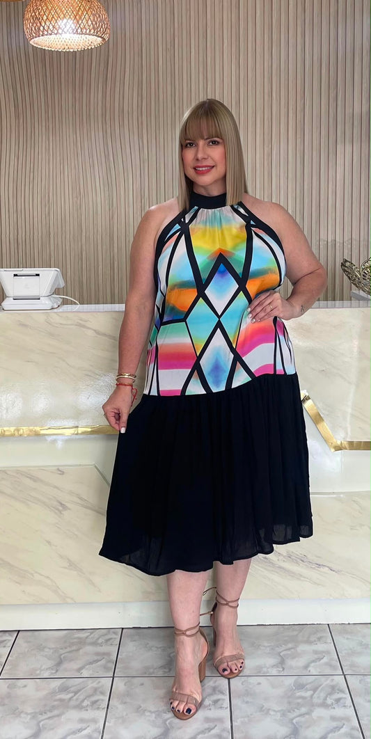 Plus shorts dress