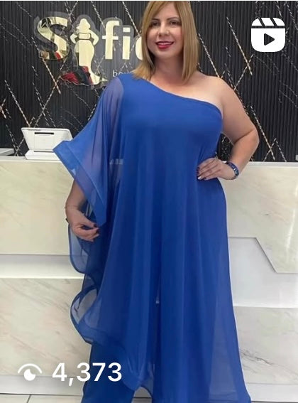 One shouder jumpsuit plus