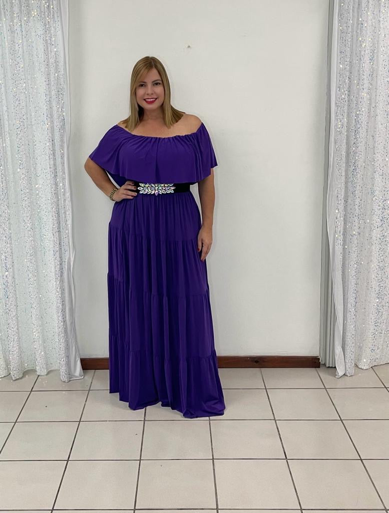 Plus Purple Maxi dress