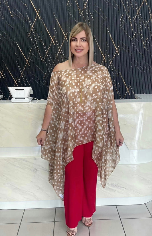 Polka dots tunic plus by Claudia
