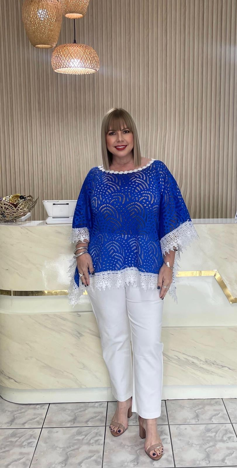 Plus tunic royal by Claudia orozco