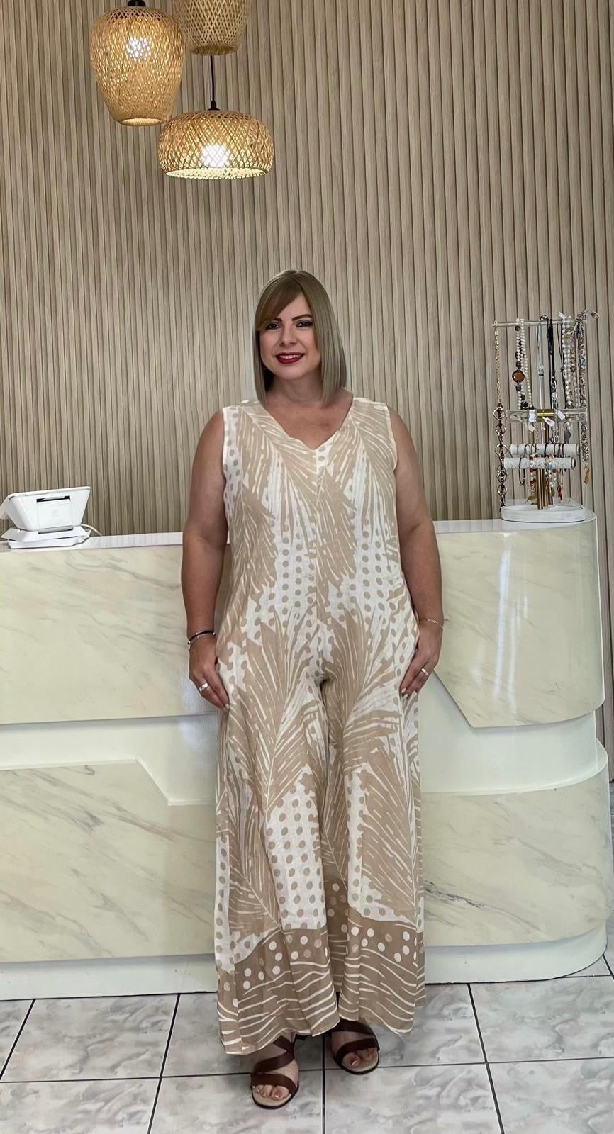 Italy plus nuts jumpsuit