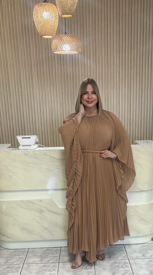 Nude kaftan maxi plus