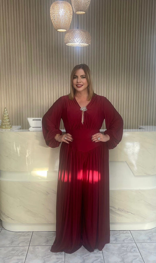 Burgandy plus set