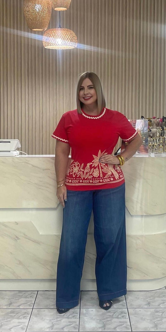 Plus top red