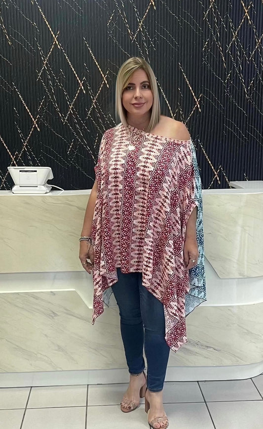 Tunic doble print by Claudia Orozco