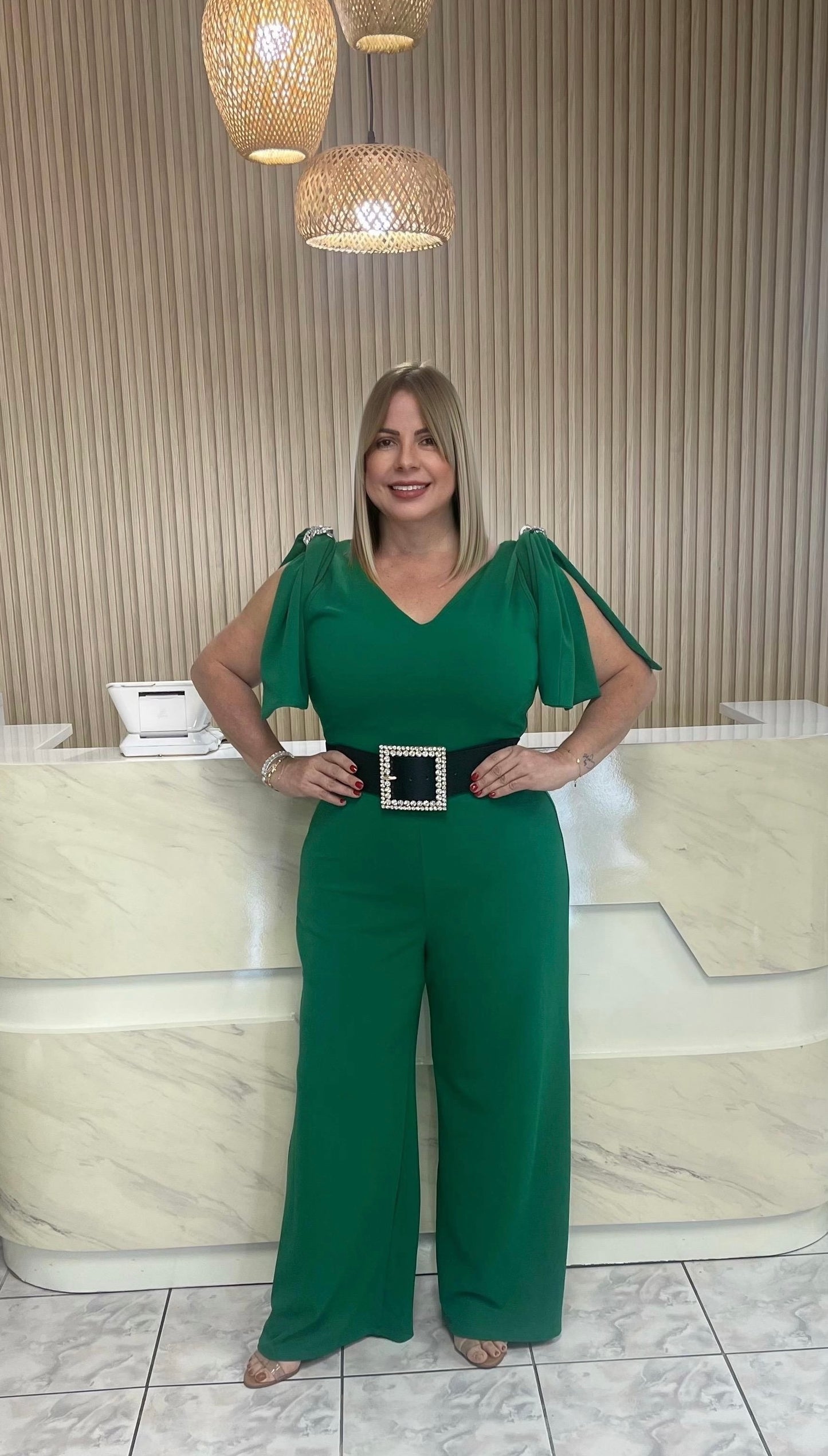 Green plus jumpsuit