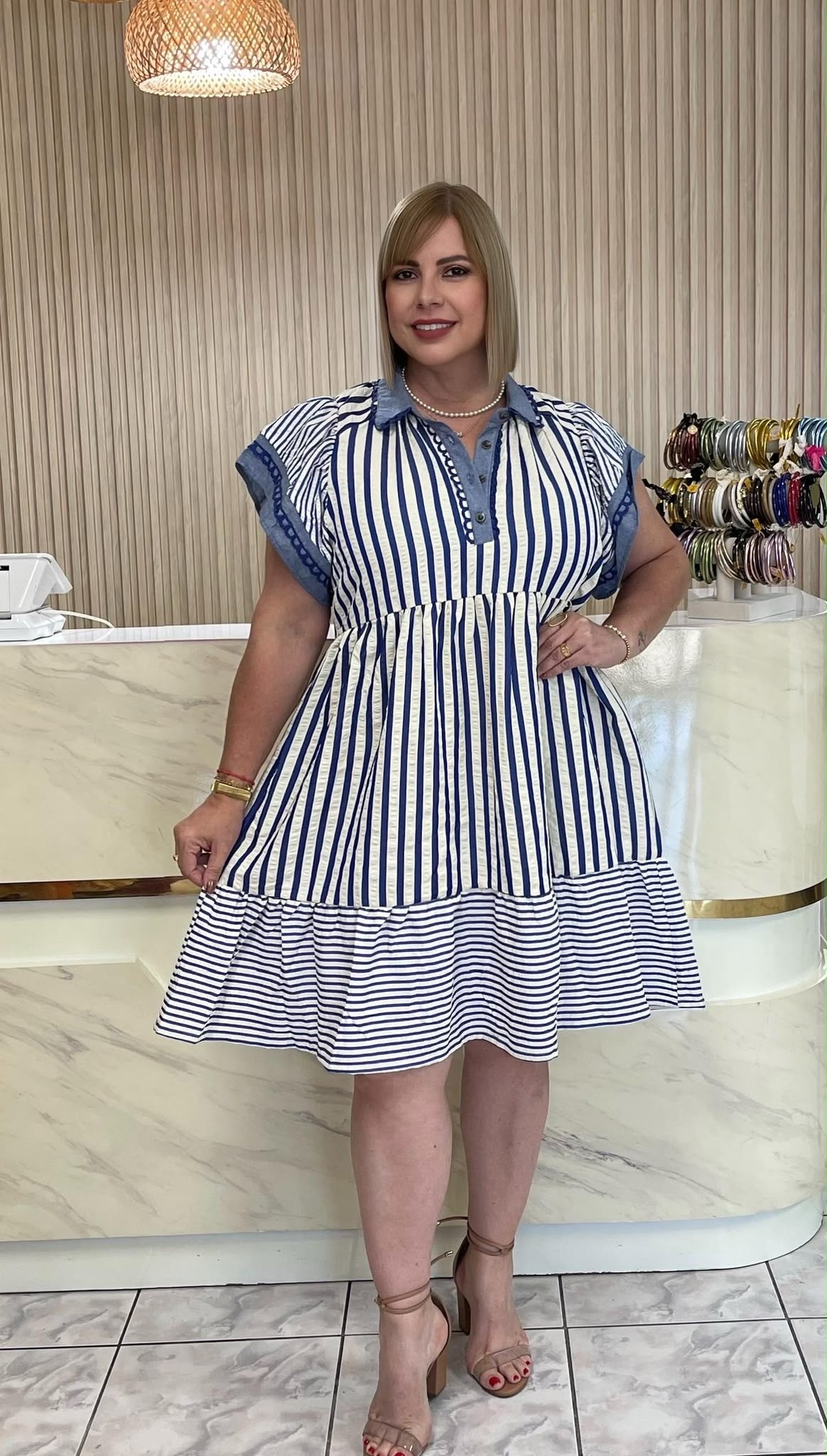 Plus midi dress