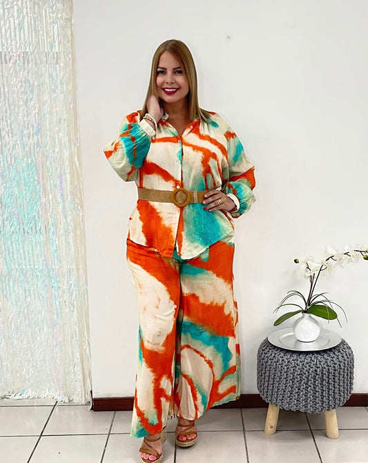 Plus Multicolor Jumpsuit By: Itali