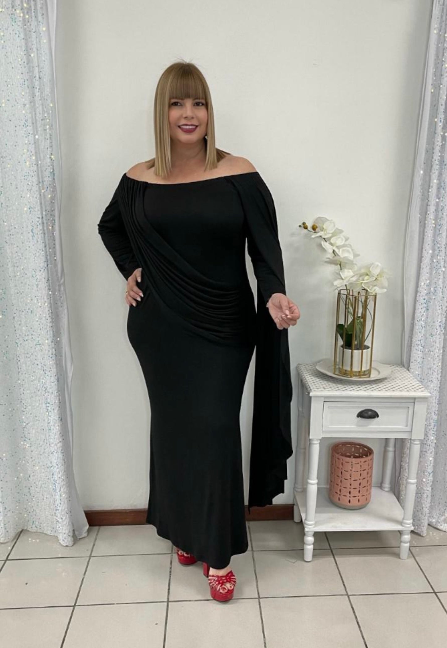 Plus Black Maxi Dress