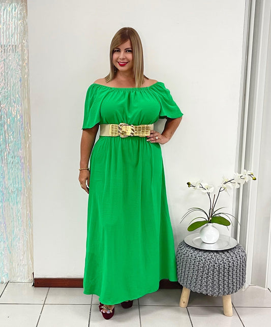 Plus Green Max Dress