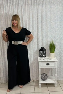 Plus black jumpsuit By: Claudia Orozco